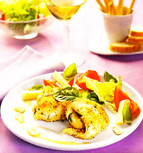 Filetes de gallo empanado