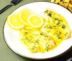 Filetes de lenguado a la campesina