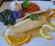 Filetes de lenguado al vino blanco
