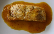 Filetes de mero a la naranja