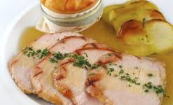 Filetes de pavo con manzanas