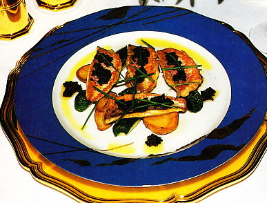 Filetes de salmonetes de roca a la tapenade