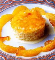 Flan de arroz con leche sin huevo
