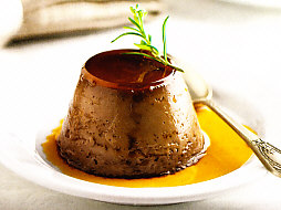 Flan de chocolate