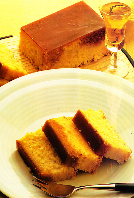 Flan de coco rallado
