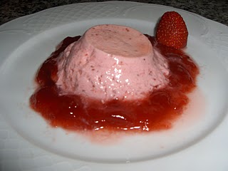 Flan de fresones