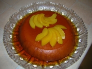 Flan de nectarinas