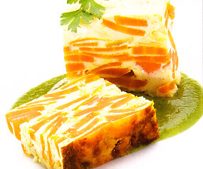 Flan de zanahoria y queso