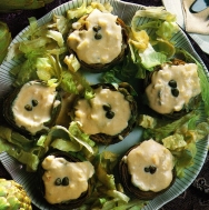 Fondos de alcachofas al roquefort
