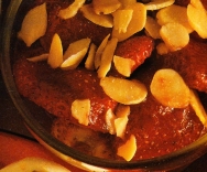 Fresones y almendras