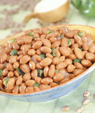 Frijoles de Olla con pimientos asados