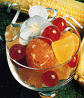 Fruta escarchada de primavera