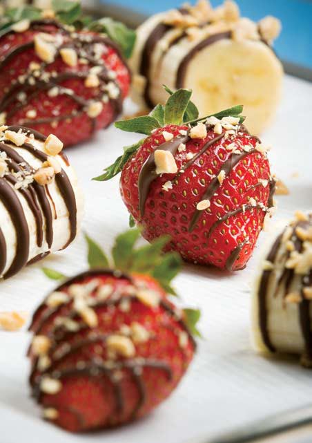 Frutas al chocolate