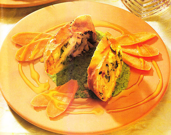 Galletas de patata con bresaola