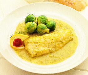 Gallos con salsa de perejil
