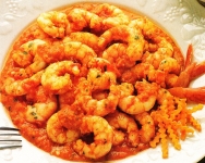 Gambas a las verduras