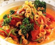 Gambas con salsa picante