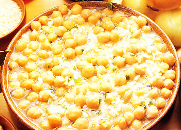 Garbanzos con arroz