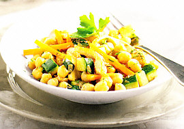 Garbanzos con verduras
