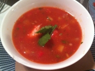 Gazpacho con bogavante
