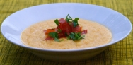 Gazpacho de melón con jamón en Mycook