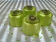 Gelatina de kiwi