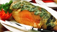 Gigot de cordero a la menta