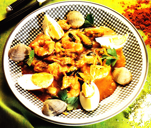Gratén de frutos de mar