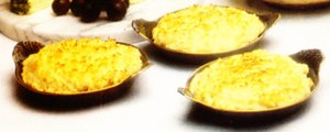 Gratinado de gambas y atún