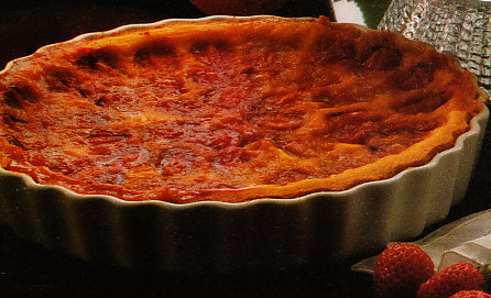 Gratinado de manzanas y ciruelas