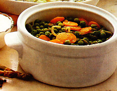 Guisantes con espárragos