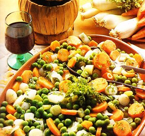 Guisantes con zanahorias