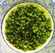 Guisantes en salsa verde