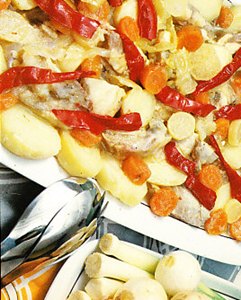 Guiso de cordero con hortalizas