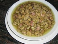Habas con jamón