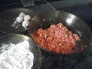 Haciendo bolitas