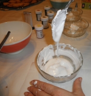 Haciendo la glasa
