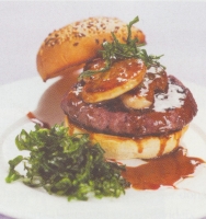 Hamburguesa de ternera con foie gras