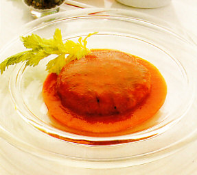 Hamburguesas con salsa de pimiento