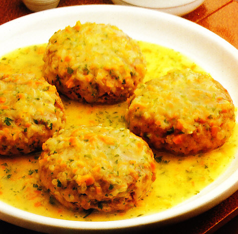Hamburguesas con salsa de verduras