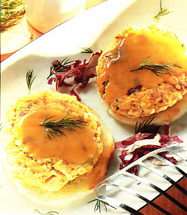 Hamburguesas de salmón