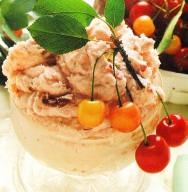 Helado de cerezas