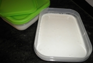 Helado de plátano con salsa de chocolate en MyCook