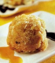 Helado frito de dulce de leche de coco