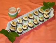 Higos rellenos de crema de queso y jengibre