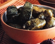 Hojas de cepa rellenas