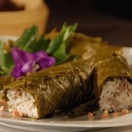 Hojas de vid rellenas con arroz