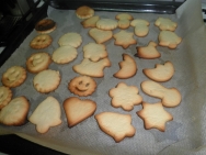 Horneando las galletas
