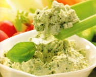 Hortalizas con crema de queso