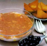 Huevos a la crema de gambas